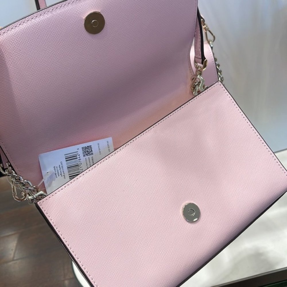 Kate Spade Carson Convertible Crossbody Chalk Pink - Picture 9 of 16
